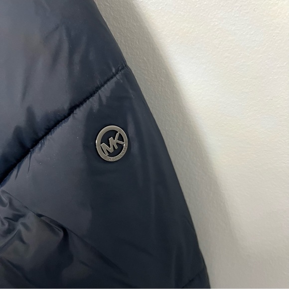Michael Kors Missy 3/4 Puffer Jacket In Midnight Blue - New With Tag - Reemoly - Picture 6 of 15